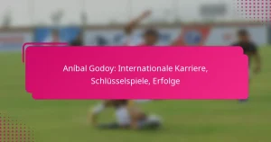 Aníbal Godoy: Internationale Karriere, Schlüsselspiele, Erfolge
