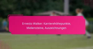 Ernesto Walker: Karrierehöhepunkte, Meilensteine, Auszeichnungen